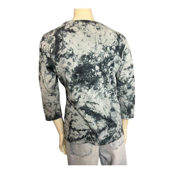Tie Dye Embroidered Top Shirt Blouse Trashy Y2K Retro Boho Concert Festival M - Picture 10 of 10